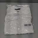 Womens Long Sleeve Eyelet Tops V Neck Fall Shirts Casual Loose Blouses (White, M)