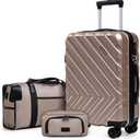 Luggage Sets 3 Piece,Suitcases with Wheels,Carry On Luggage Set 22x14x9 Airline Approved,Hardshell Luggage Sets With TSA Lock,20 Inch Carry On Suitcase
