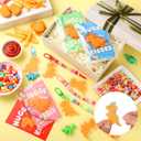 Suncalla 984 Pcs 24 Set Dinosaur Nugget Keychain Making Kit DIY Valentine's Key Chain Crafts Bead Adjustable Letter Beads Cards Strings Kit Gift Backpack Accessories Party Favors(Cute Color)