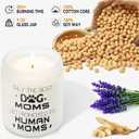 New Mom Gift  First & 1st Time Pregnancy, Postpartum Essentials  Dog Mom to Be Gift for Expecting or Pregnant Women After Birth  Lavender and Eucalyptus Scented Candle