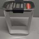 Rubbermaid Brilliance 16-Cup Airtight Food Storage Container with Lid Clear/Grey - optimal for pantry organization flour sugar and food storage