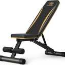 FitGoods Adjustable Weight Bench - Heavy-Duty Foldable Workout Bench for Home Gym, 660 LBS Capacity, Incline & Decline, Multi-Position Strength Training Bench, Compact Storage