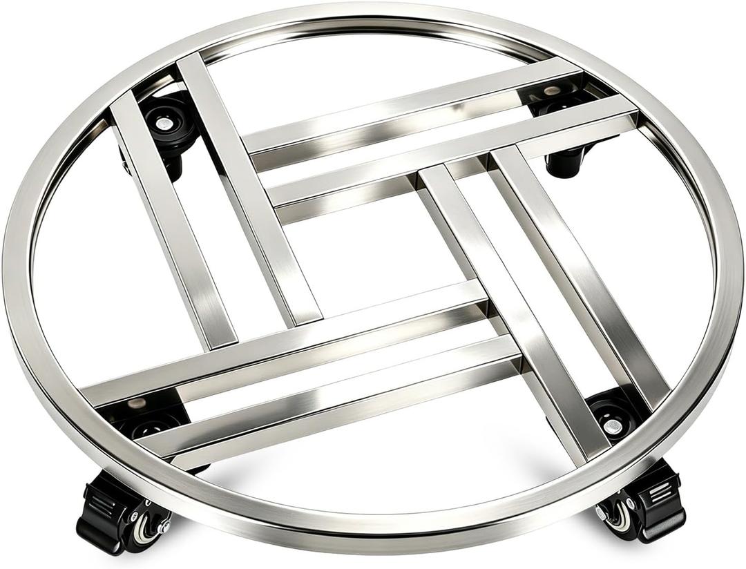 DJDNA 18" Heavy Duty Plant Stand with Wheels Rolling Plant Caddy1 Pack (M)