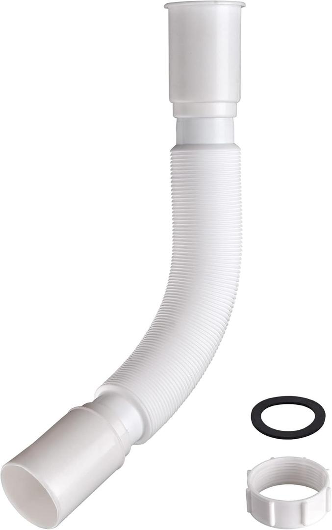 AW Wash Shampoo Bowl Basin Drain Hose Kit Extendable Drainpipe Accessory for Salon Barber Shop Kitchen