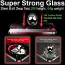 Privacy Screen Protector Compatible with iPhone 17 Pro Max (2 Pack), Tempered Glass, 3X Stronger, Super Privacy, Edge-to-Edge Coverage, HD Clear, Anti-Scratch, Anti-Fingerprint