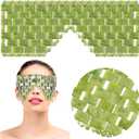 SATINIOR Jade Stone Eye Mask Hot or Cold Using Jade Mask Green Facial Sleeping Relief Eye Cover for Women Men Soothing, Cooling and Relieving