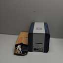 Easy Badges Solid 210 ID Badge Printer | with Beginner Software, & Everything Needed to Design and Print 200 ID Cards, | Single Sided Employee & Student ID Card Printer (Basic Supplies)