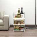 Covetree 3 Pack Stackable Closet Organizers and Storage Shelves  Transparent Sweater Organizer for Closet, Bathroom, Kitchen, Cupboard, Laundry Room, and Office