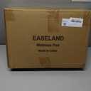 EASELAND Twin Size Mattress Pad Pillow Top Mattress Cover Quilted Fitted Cooling Protector Single Cotton Top 8-21" Deep Pocket (39x75 Inches, White)