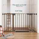 Cumbor 2 Pack 30-46" Baby Gate for Stairs, Auto Close Dog Gate Indoor Brown
Easy Install Pressure Mounted Pet Gates for Doorways, Easy Walk Thru Wide Safety Gate for Dog-Mom's Choice Awards Winner