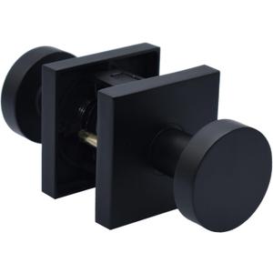 Modern Matte Black Door Knobs Interior Hall & Closet, Harper Knob Passage, Mid-Century Modern, Matte Black Door Handles, High-End Door Knobs, Door Knobs Interior Matte Black