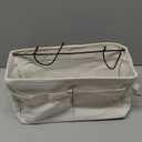 Bedside Caddy Organizer/Bedside Hanging Storage Bag Multi-Function Caddy for Bunk bed Hospital Beds Dorm Bed Rails, Holders Books Glasses Phones Magazine(White)