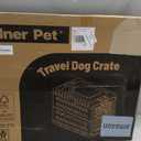 Collapsible Dog Crate for Large/Medium Dogs - 36" L Foldable Dog Cage No-Tool Assembly, Travel Dog Crate with 2 Wheels - Easy to Carry, Space-Saving, Indoor Outdoor Use, 36.4"(L) x22.84(W) 25.8"(H)