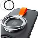 TORRAS 2024 Upgrade Magnetic Phone Grip Holder Kickstand, Compatible with PopSockets MagSafe Ring Removable, for iPhone 15,14, 13, 12 11 Pro/Max/Plus/Mini,Samsung Galaxy, Google (Silver), Ostand Ring