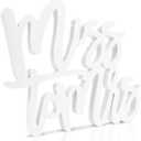 Bridal Shower Decorations Miss to Mrs Sign for Batcholette Party Table Centerpieces Wedding Plastic Photo Booth Props for Wedding Party Decorations Supplies
