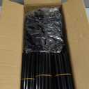 VTRIN 10 Tier Shoe Rack Tall Large Capacity 50 Pair Wide Shoe Organizer with Two Hooks Sturdy Metal Shoe Shelf for Entryway, Closet, Bedroom (Black)