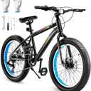 VEVOR Mountain Bike for Men/Women, 20"/26"/29" Sizes, 7/21/24 Speed Twist Shifting, Front or Dual Suspension, Dual Disc Brakes, Comfort Saddle, Sleek Colors