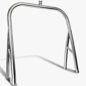 POlAFLEX Rear Pontoon Ski Tower, Ski Tow Bar for Pontoon Boat, Boat Stern Tow Bar, Heavy-Duty Waterboarding Solution