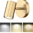 Gold Wall Sconce, Modern Wall Light Fixture, LED Track Lighting with GU10 Bulb for Bedroom Entryway Bathroom Kitchen, SL4830-1W-BB