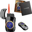 Torch Lighter, Stylish Sports Car-Shaped Butane Lighter, Creative Windproof Lighter with Cool Design, Novelty Jet Flame Torch Lighter, Refillable Butane Lighter Gifts Lighter for Outdoor Indoor(Black)