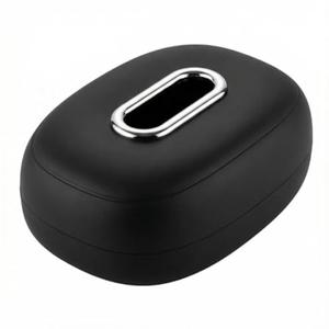 All-Silicone Car Tissue Box Holder, Multi-Position Stretch Fit for Sun Visor, Headrest & Center Console, Universal No-Slip No-Rattle Organizer for Car (Black)