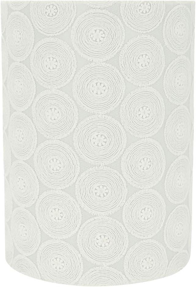 Aspen Creative 31126 Transitional Drum (Cylinder) Shaped Spider Construction Lamp Shade in White, 8" wide (8" x 8" x 11")