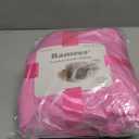 Ramees Wearable Blanket Hoodie for Kids, Sherpa Oversized Sweatshirt Blanket Flannel with Hood Pocket and Sleeves (Pink)