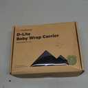 KeaBabies Baby Wrap Carrier Ring Sling - Easy to Wear, Adjustable D-Lite Baby Carrier Newborn to Toddler, Infant Carrying Shirt, Hands Free Bonding, Breathable Fabric Wearing Wrap (Trendy Black)