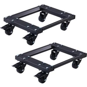 BVGBUK Heavy Car Dolly Set of 2, Heavy Duty Wheel with Brake, Total Weight 3000 LBS, Double ramp Design for Moving Cars, Trucks, Trailers, Motorcycles, and Boats
