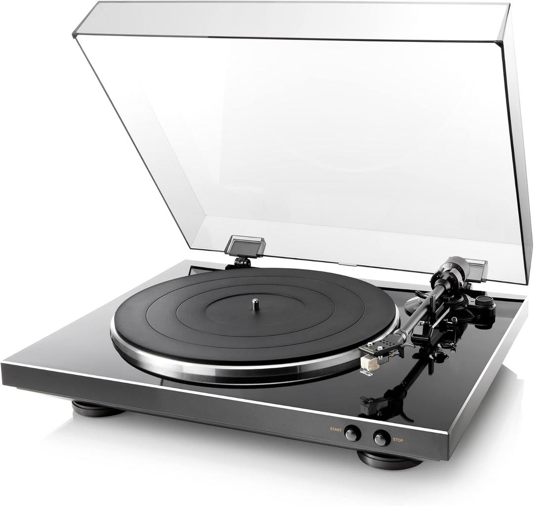 Denon DP-300F Fully Automatic Analog Turntable & Vinyl Record Player with Built-in Phono Equalizer | Turntables for Vinyl Records | Unique Tonearm Design | Hologram Vibration Analysis | Slim Design