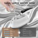 Travel Steamer for Clothes 2026 Upgrade #1! 1300W Power 160mL Tank & 10s Heat-Up, 110-240V, 180 Rotating Handle, 6 Modes Ultra-Slim LCD Display Perfect for Home & World Travel.