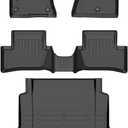 Binmotor-Floor Mats & Cargo Liner for Acura TLX 2021-2025(for AWD & FWD), Front & 2nd Row & Rear Cargo Mat TPE All Weather Car Mats Custom Fit Floor Liners Waterproof Mat TLX Accessories