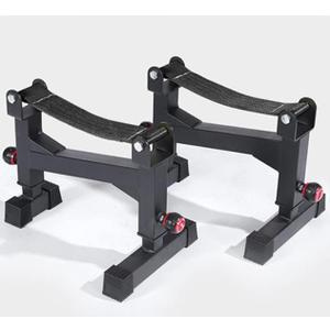 2 Stand Quiet Deadlift Barbell Elevation Stand (Black)