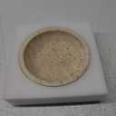 Small Natural Marble Jewelry Tray Key Plate Holder Dish Trinket Decor Catch All Bowl for Ring Earring Stone Gift for Women Daugther,Beige Travertine