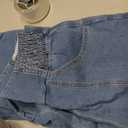 Cicy Bell Womens Wide Leg Cropped Jeans Baggy Boyfriend Mid Denim Pants | Rise Harem,High Elastic Smocked Waistband,Loose Fit (Gray) 6