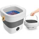 Portable Washing Machine 16L Mini Laundry Washer 3 Modes with Spin Basket Laundry Machine Cleaning Depth Underwear,Baby Clothes Small Shirt for Apartments Dormitories Hotels and Camping (Grey)