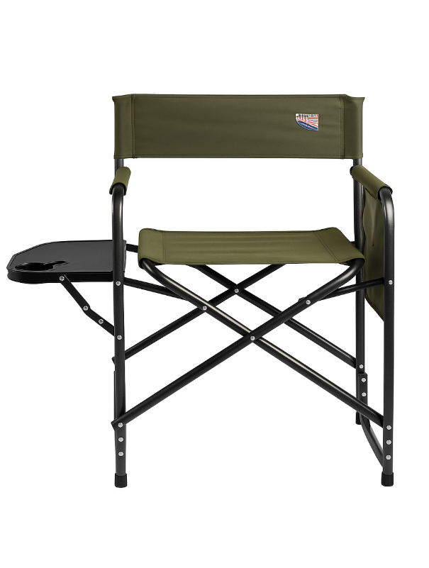 GLACIERS EDGE Ridge Aluminum Camping Directors Chair with Side Table Pocket, Portable Folding Chair, Heavy Duty Lawn Chair for Fishing Trip Picnic Concert Outdoor 400lbs, Green GLACIERS EDGE Ridge Aluminum Camping Directors Chair with Side Table Pocket, Portable Folding Chair, Heavy Duty Lawn Chair for Fishing Trip Picnic Concert Outdoor 400lbs, Green