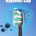Toothbrush Replacement Brush Heads for Philips Sonicare C1 C2 ProtectiveClean 4100 5100 5300, Electric Sonic Tooth Refill Head Plaque Control, 10 Pack, Black