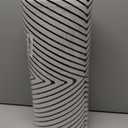 KIMODE Kitchen Mats Cushioned Anti Fatigue, Geometric Kitchen Rugs Sets of 2, Non Slip Waterproof Kitchen Floor Mats, Comfort Standing Mats for Laundry Office Sink Desk 17"x47"+17"x29" Black Diamond