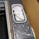 POOLCOMFT Above Ground Pool Side Bar Table, 2 in1 Poolside Drink Holder with 4 Cup Holders, Fit for Round/Oval Frame Above Ground, Portable Swim Up Bar, 47.2 x 11.8Inches