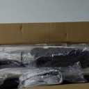 ADVOKAIR Hammock Chair Swing (500 lbs Max) - Hanging Hammock Chair Rope Swing Indoor for Bedroom, Outdoor, Patio, Bedroom, Porch, Deck - Sturdy Steel Bar with Anti-Slip Safety Rings (B Black and Grey)