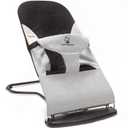 ComfyBumpy Ergonomic Baby Bouncer Seat - Bonus Travel Carry Case - Safe, Portable Bouncing Chair with Adjustable Height Positions - Infant Bouncy Seat Perfect for Newborn Babies (Grey)