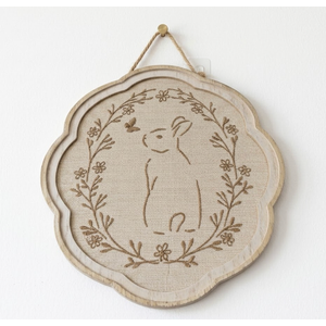 Easter Bunny Nursery Wall Art Decor, Hanging Wall Decor for Kids Boy Girl Nursery Room Bedroom Playroom