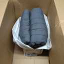 YnM 15lbs Weighted Blanket for Adults, Heavy Bed Throw Blanket with Cooling Glass Beads for All Season Use, Ideal for ~90lbs (48x72 Inches, Twin/Full, Dark Grey)