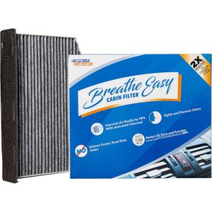 Spearhead Odor Defense Breathe Easy AC & Heater Cabin Filter | Fits Various 2006-22 Audi/VW Like OEM | Up to 25% Longer Lasting w/Activated Carbon (BE-373)