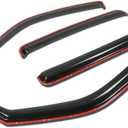 in-Channel Smoke Window Visors Deflectors Rain Guards for 2006-2014 Honda Ridgeline
