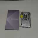 DEERLAMN Case for Samsung Galaxy S24 6.2-Inch with Slide Camera Cover+Screen Protector(1 Pack), Rotated Ring Kickstand Military Grade Shockproof Protective Cover-Grey