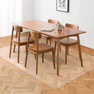 Floor Mats for Home, 5'7' Clear Area Rug for Dining Room, Durable Non-Slip Hard Floor Living Room Rug, PVC Waterproof Rolling Chair Protector for Kitchen, Bedroom, High Traffic Areas