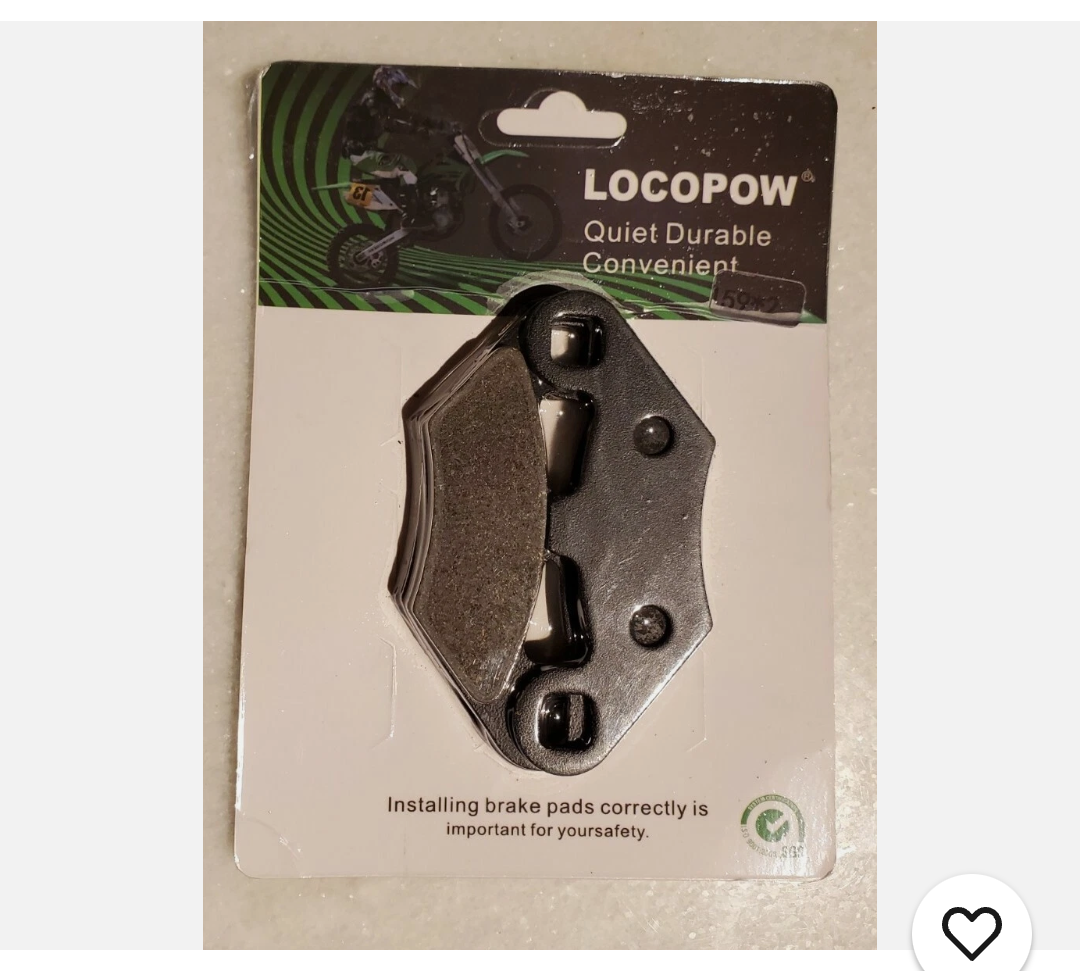 Locopow Dirt Bike Brake Pads - Sealed New - Model 159*2