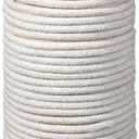 VitalCozy 1/4" Cotton Piping Cord 6 mm Natural Cording for Sewing Piping for Pillows and Other Soft Welt Applications(46 Yds)
